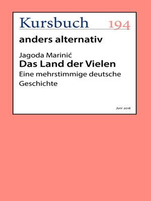 cover image of Das Land der Vielen